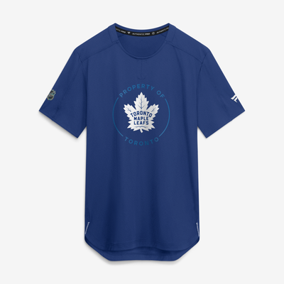Men's Toronto Maple Leafs Fanatics Blue Authentic Pro Train Performance T-Shirt