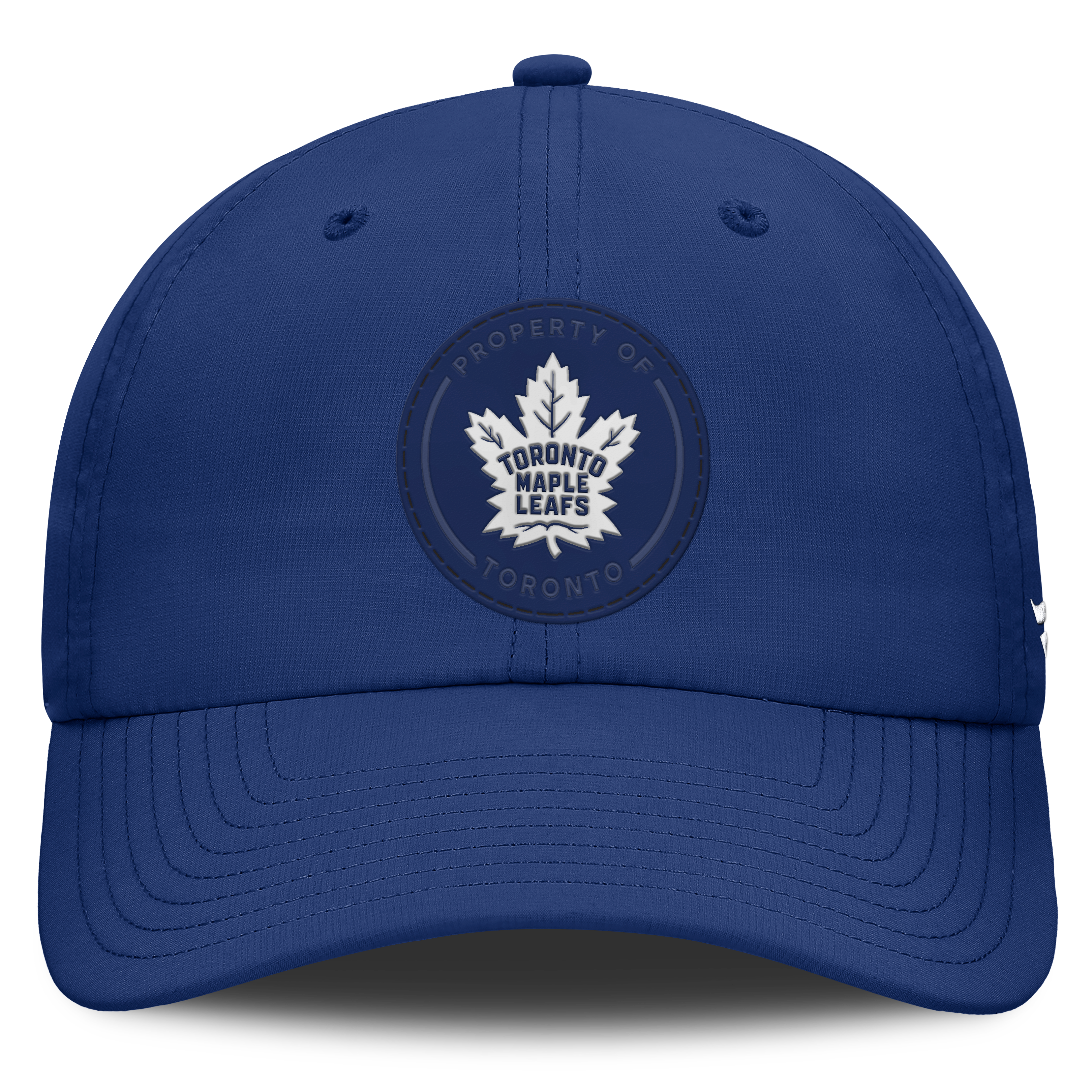 Casquette Fanatics bleue Toronto Maple Leafs Authentic Pro Train pour homme, non structurée et ajustable