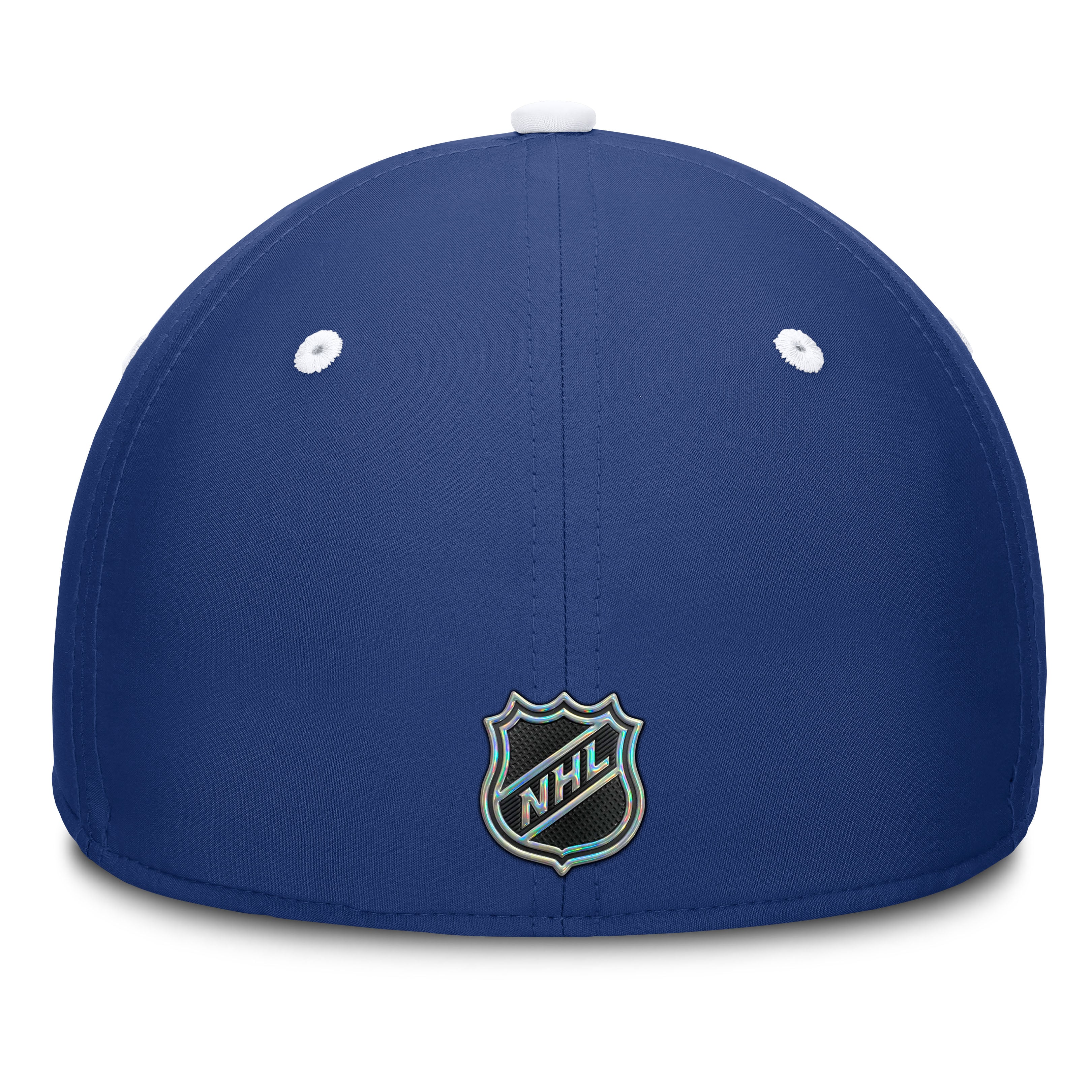 Casquette extensible authentique Pro Rink Fanatics bleue et blanche pour homme