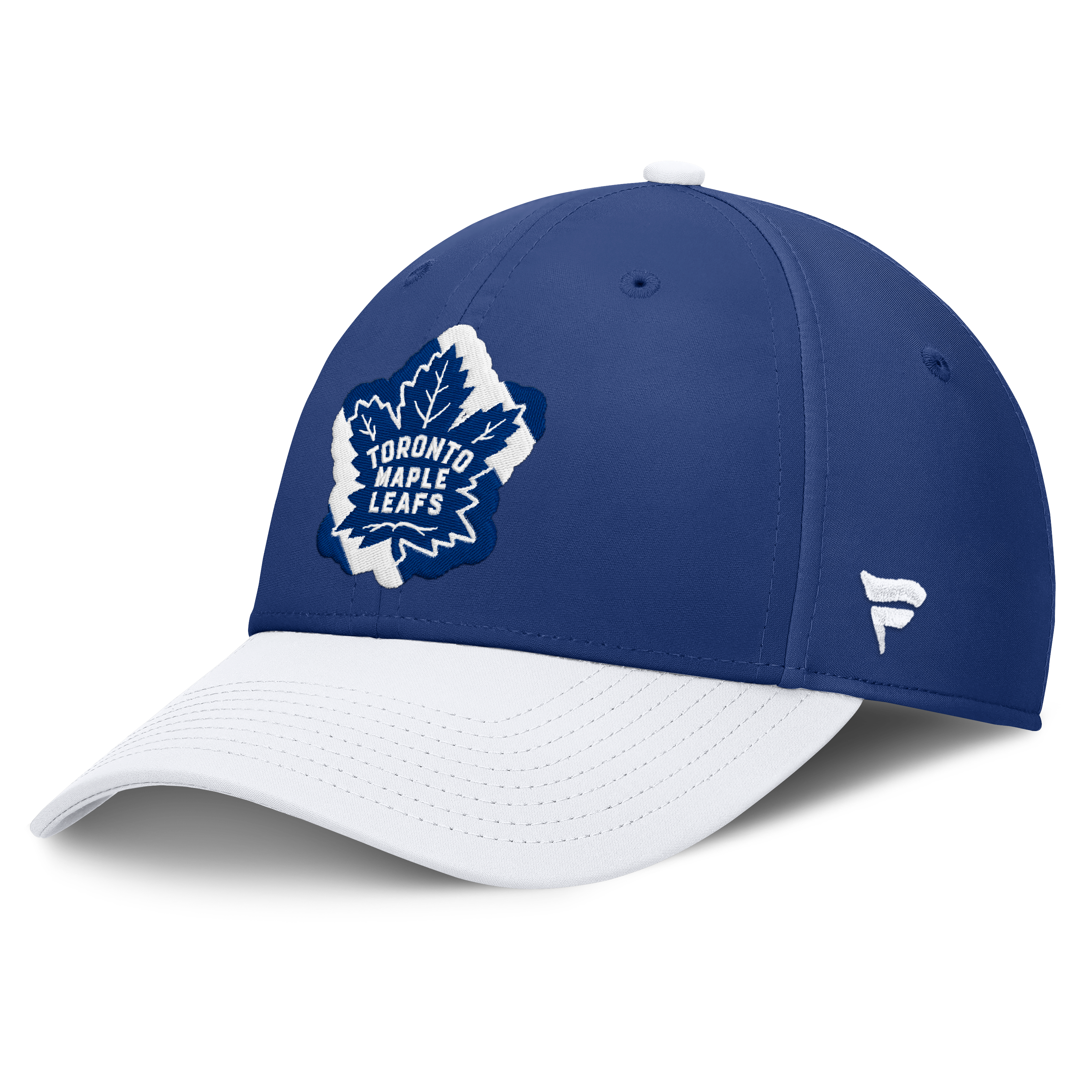Casquette extensible bleue et blanche des Maple Leafs de Toronto pour homme, la marque Fanatics