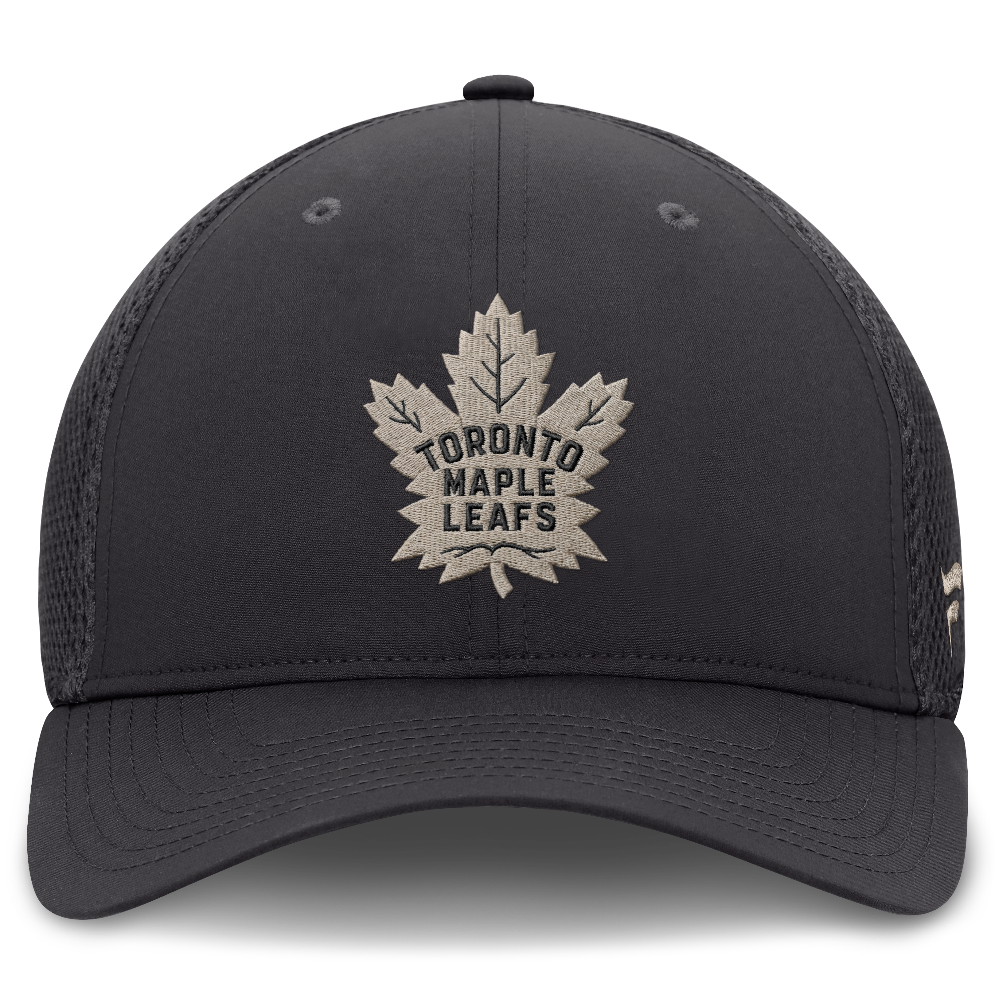 Casquette Fanatics Charcoal Toronto Maple Leafs Authentic Pro Road Meshback Stretch pour homme