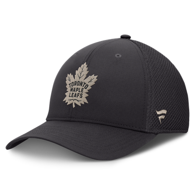 Men's Toronto Maple Leafs Fanatics Charcoal Authentic Pro Road Meshback Stretch Hat