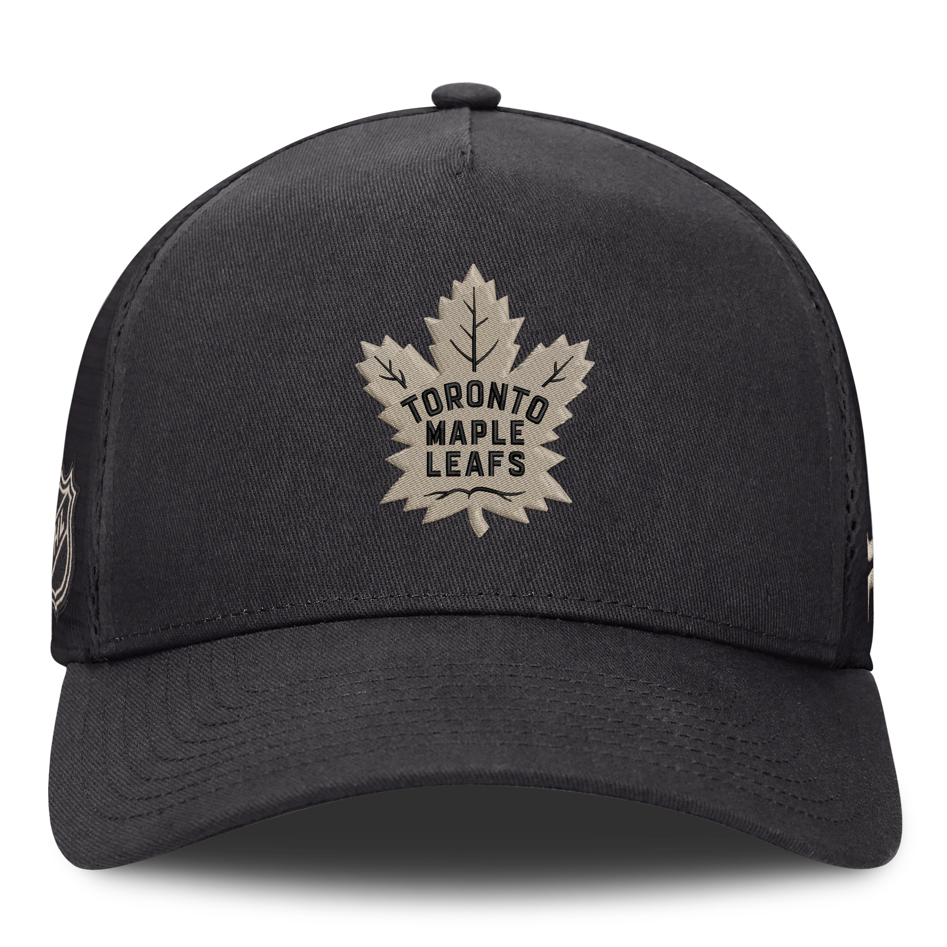 Casquette Fanatics Charcoal Toronto Maple Leafs Authentic Pro Road Soft Wash A-Frame Meshback pour homme