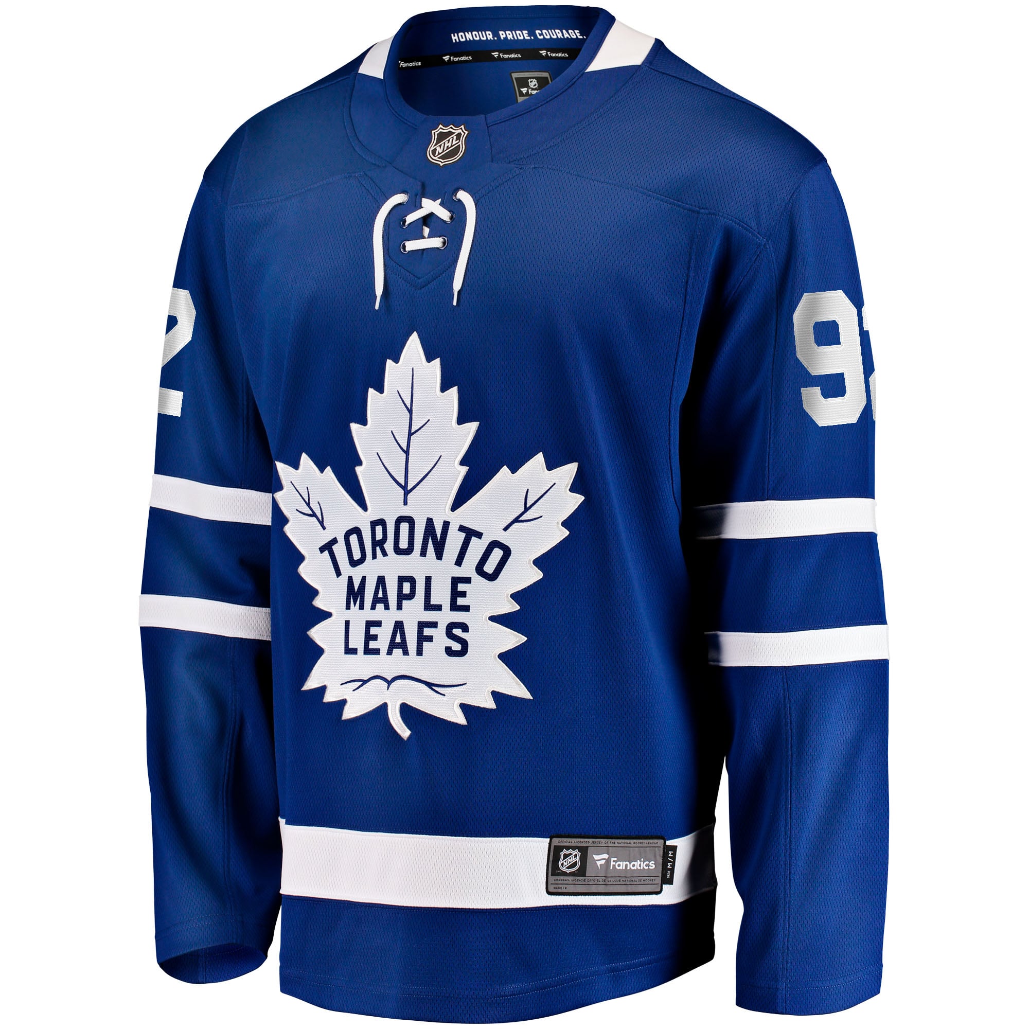 Maillot domicile bleu des Maple Leafs de Toronto pour homme, modèle Breakaway Gavin McKenna (Fanatics)