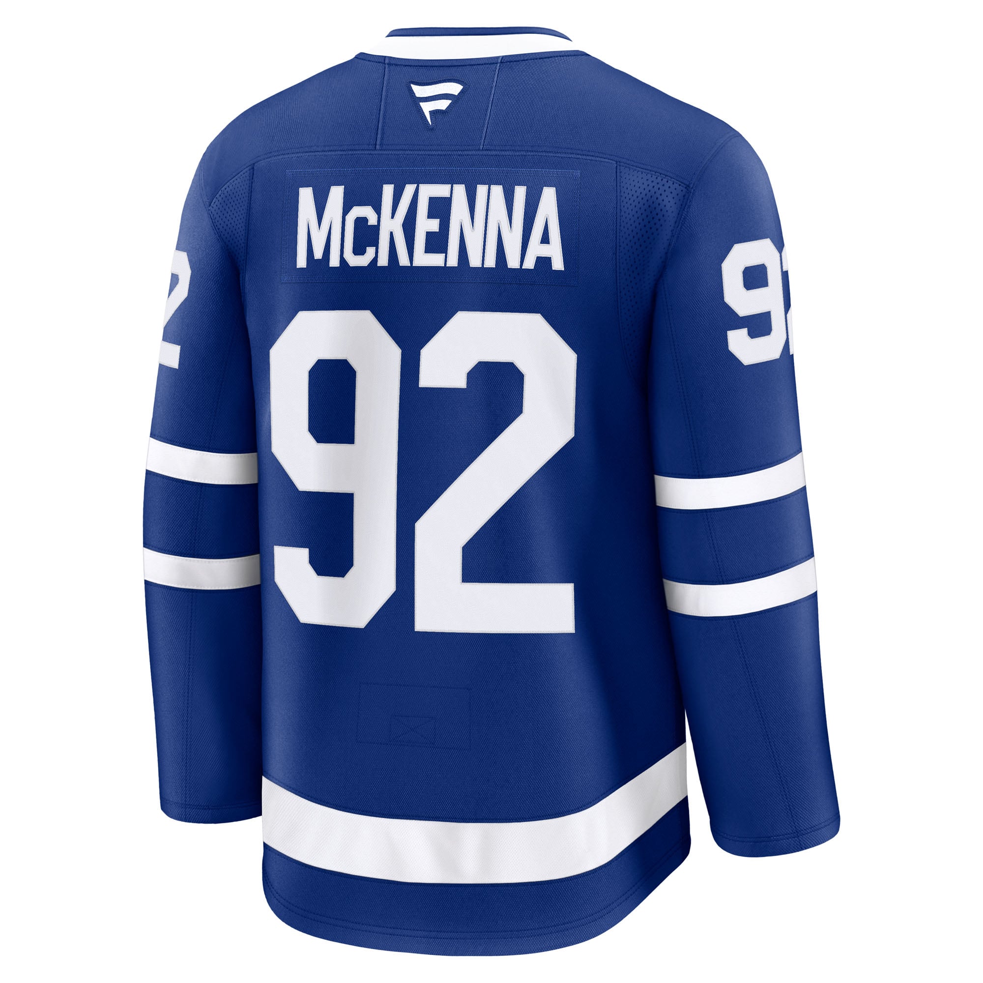 Maillot domicile premium bleu Gavin McKenna des Maple Leafs de Toronto pour hommes (Fanatics)
