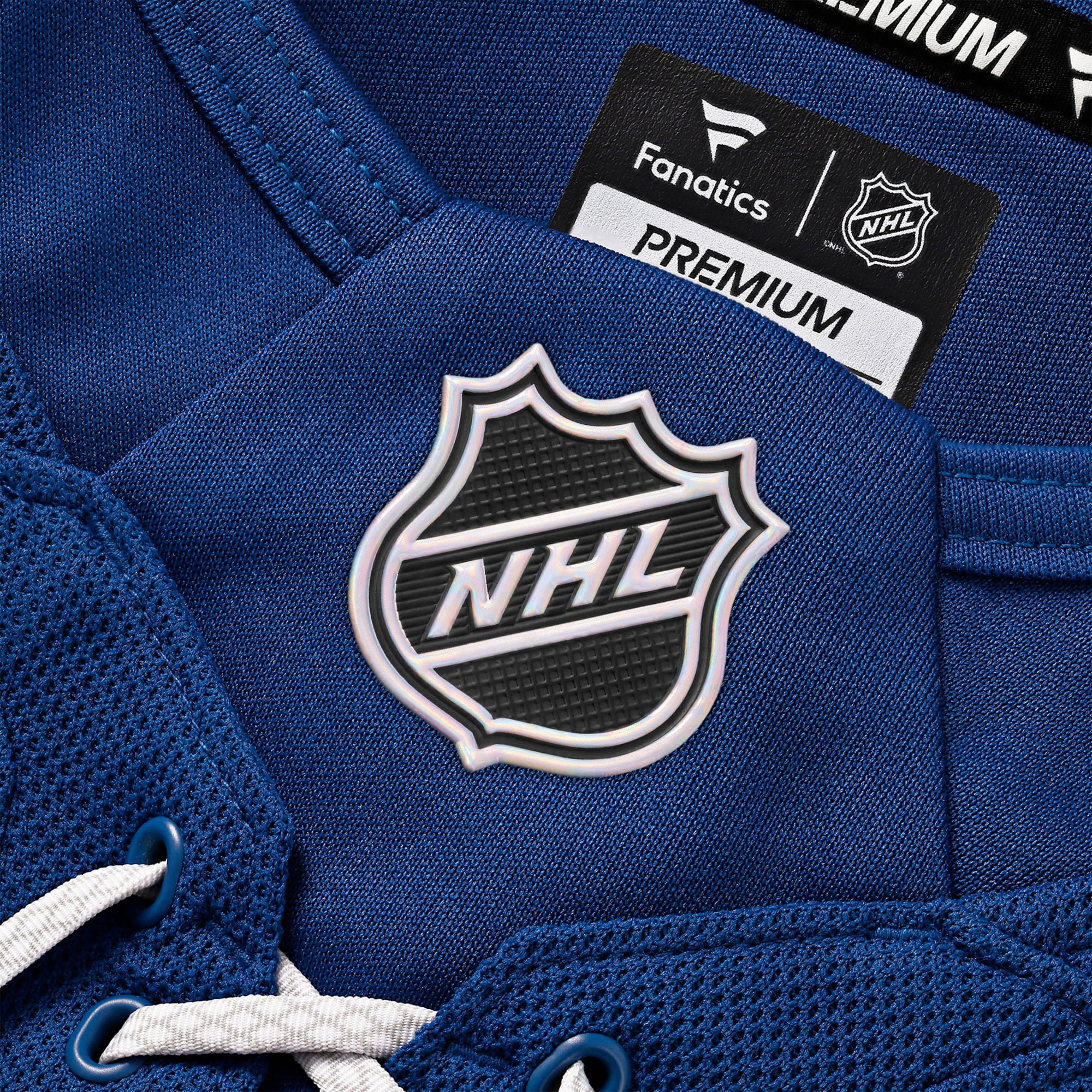 Maillot domicile premium bleu Gavin McKenna des Maple Leafs de Toronto pour hommes (Fanatics)