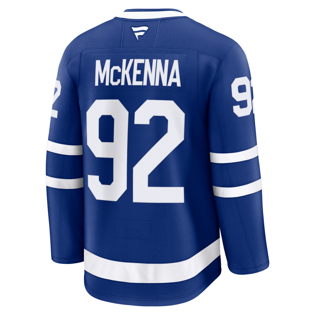 Men's Fanatics Gavin McKenna Blue Toronto Maple Leafs Home Premium Jersey