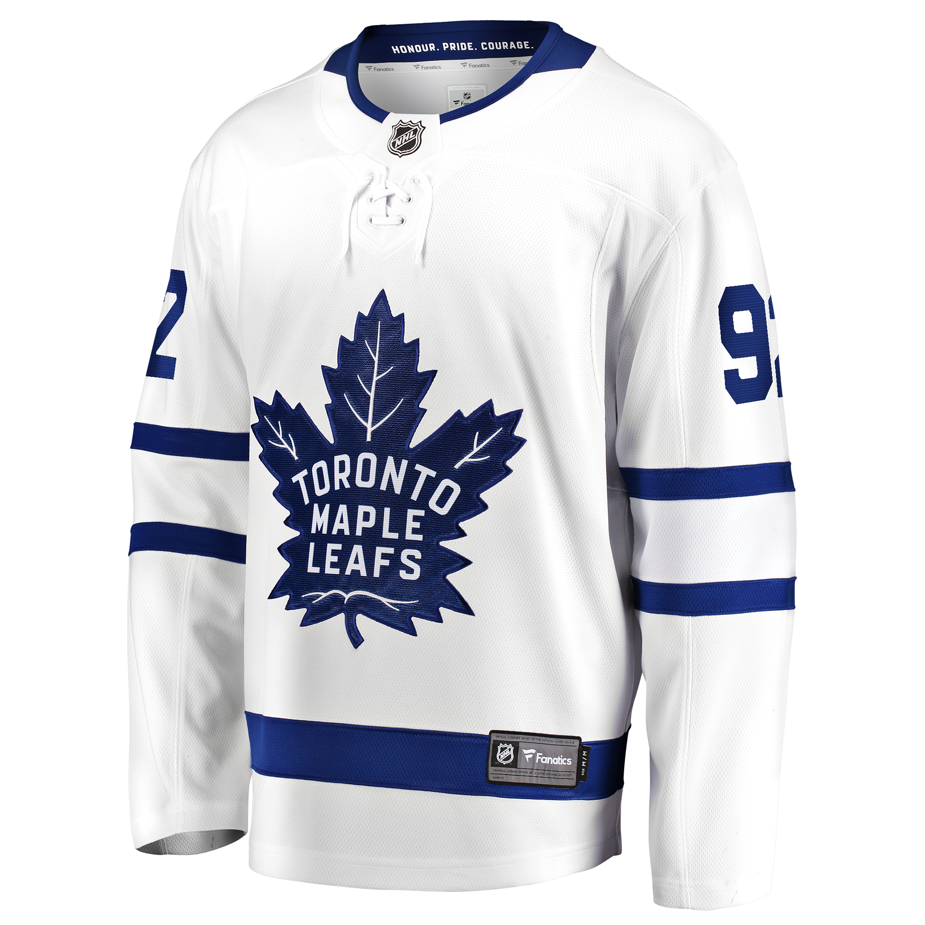 Maillot extérieur blanc Gavin McKenna des Maple Leafs de Toronto (Fanatics)
