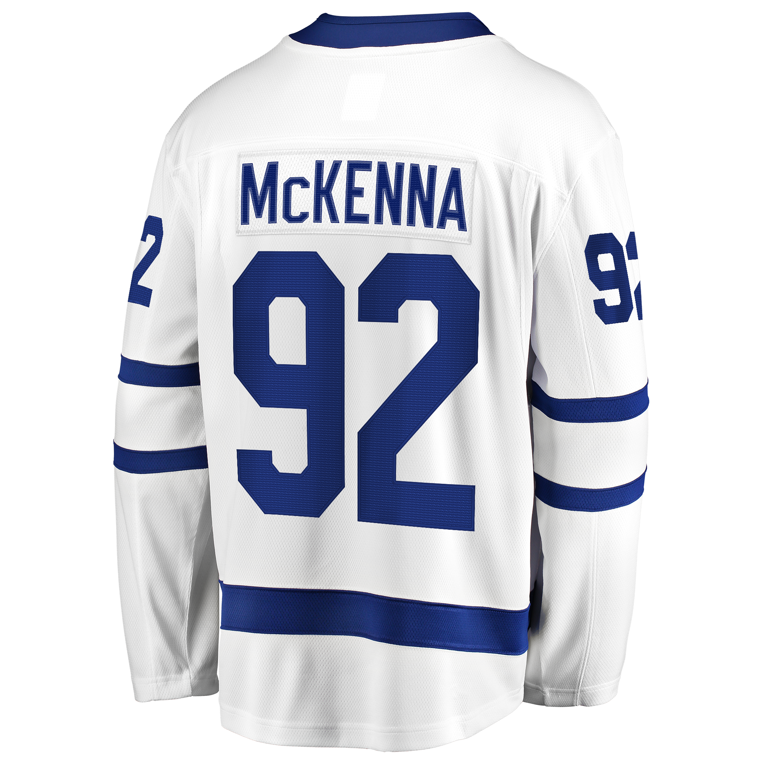 Maillot extérieur blanc Gavin McKenna des Maple Leafs de Toronto (Fanatics)