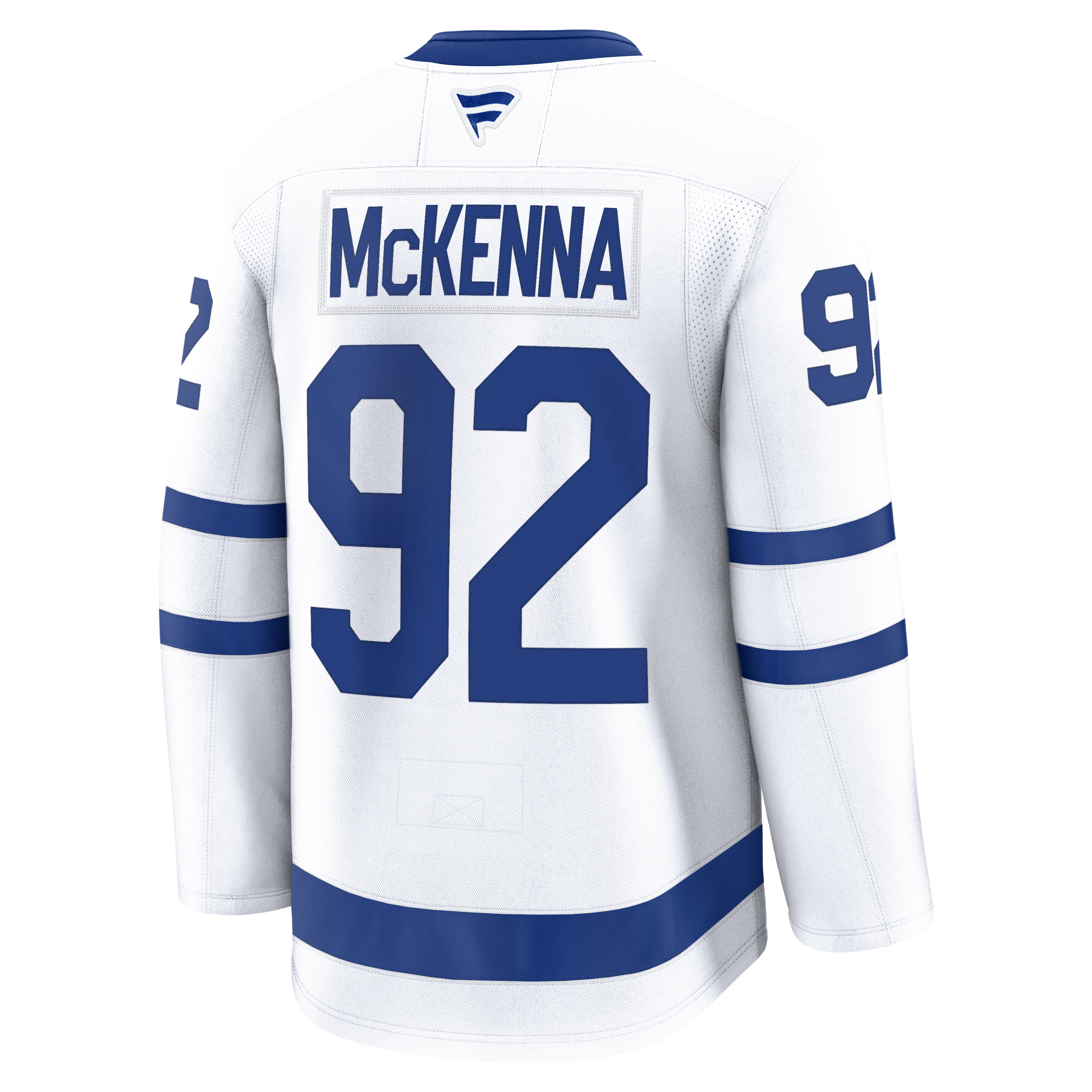 Maillot premium extérieur blanc Gavin McKenna des Maple Leafs de Toronto (Fanatics) pour homme