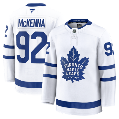 Men's Toronto Maple Leafs Gavin McKenna Fanatics White Away Premium Jersey