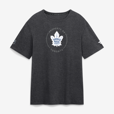 Men's Toronto Maple Leafs Fanatics Heather Charcoal Authentic Pro Property Of T-Shirt
