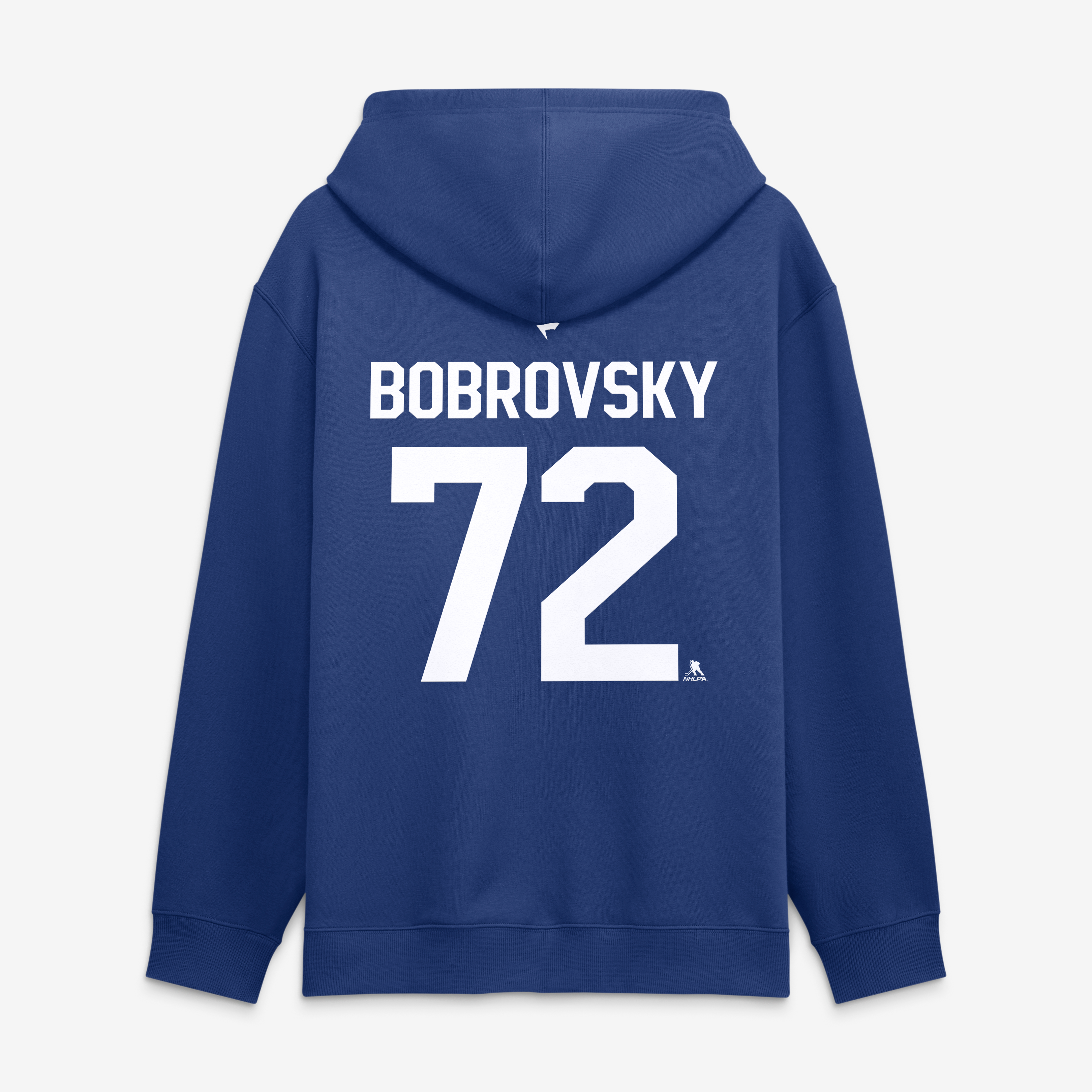 Sweat à capuche authentique Fanatics Sergei Bobrovsky bleu des Maple Leafs de Toronto, avec nom et numéro.