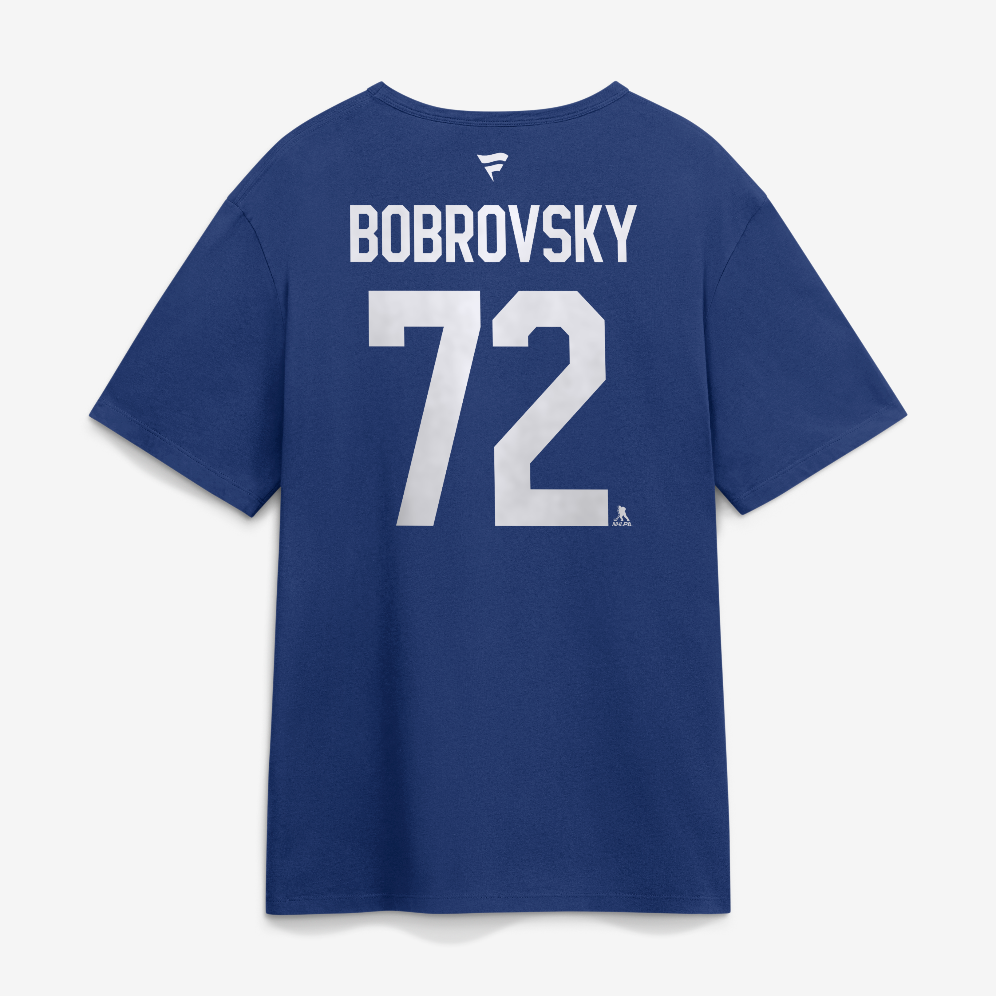 T-shirt authentique Fanatics Sergei Bobrovsky bleu des Maple Leafs de Toronto avec nom et numéro superposés
