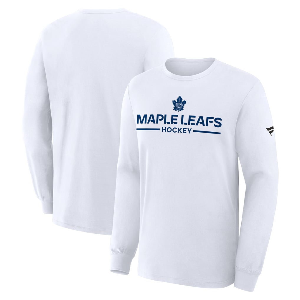 Men's Fanatics White Toronto Maple Leafs Authentic Pro Primary Long ...