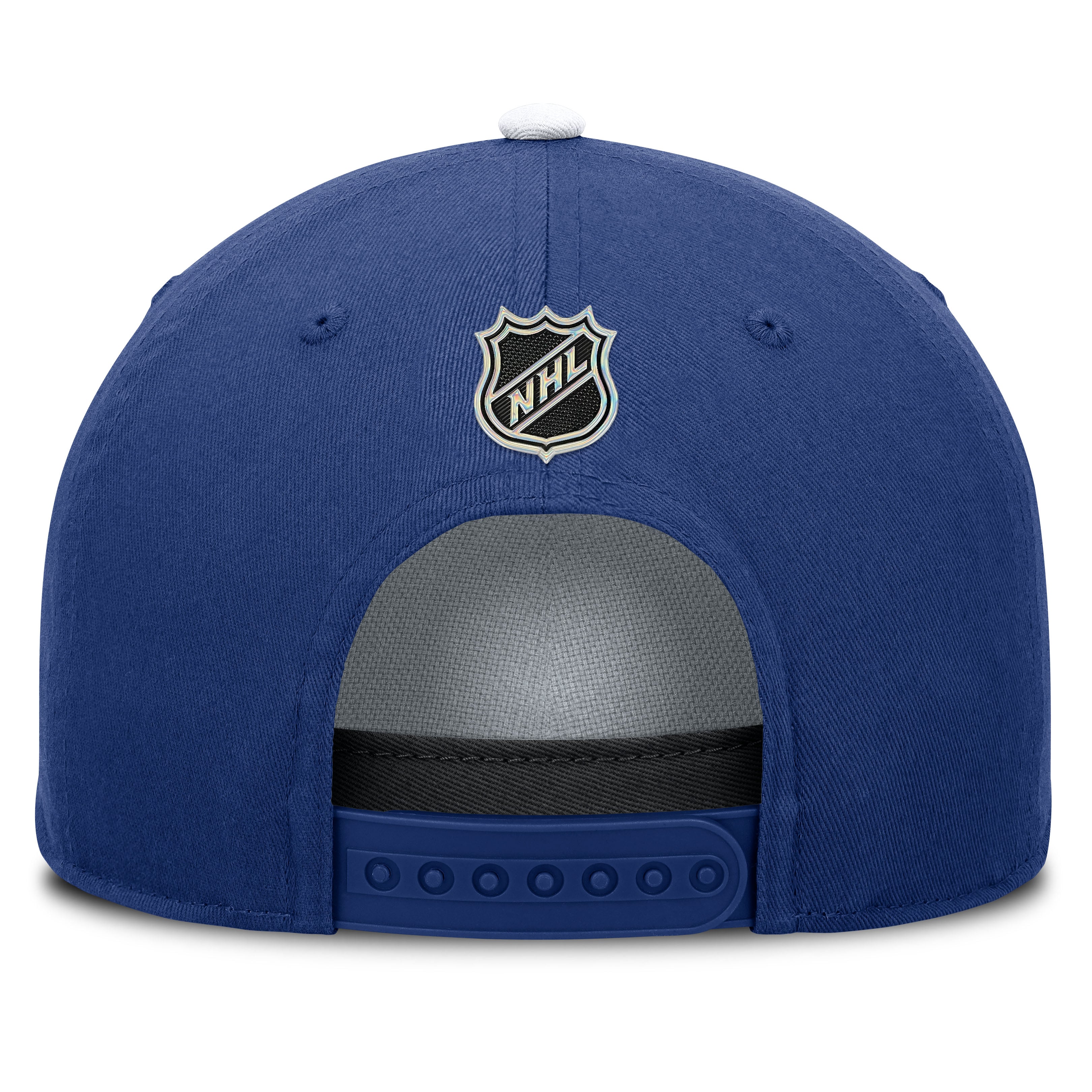 Men's Fanatics White/Blue Toronto Maple Leafs Authentic Pro Rink A-Frame Adjustable Hat
