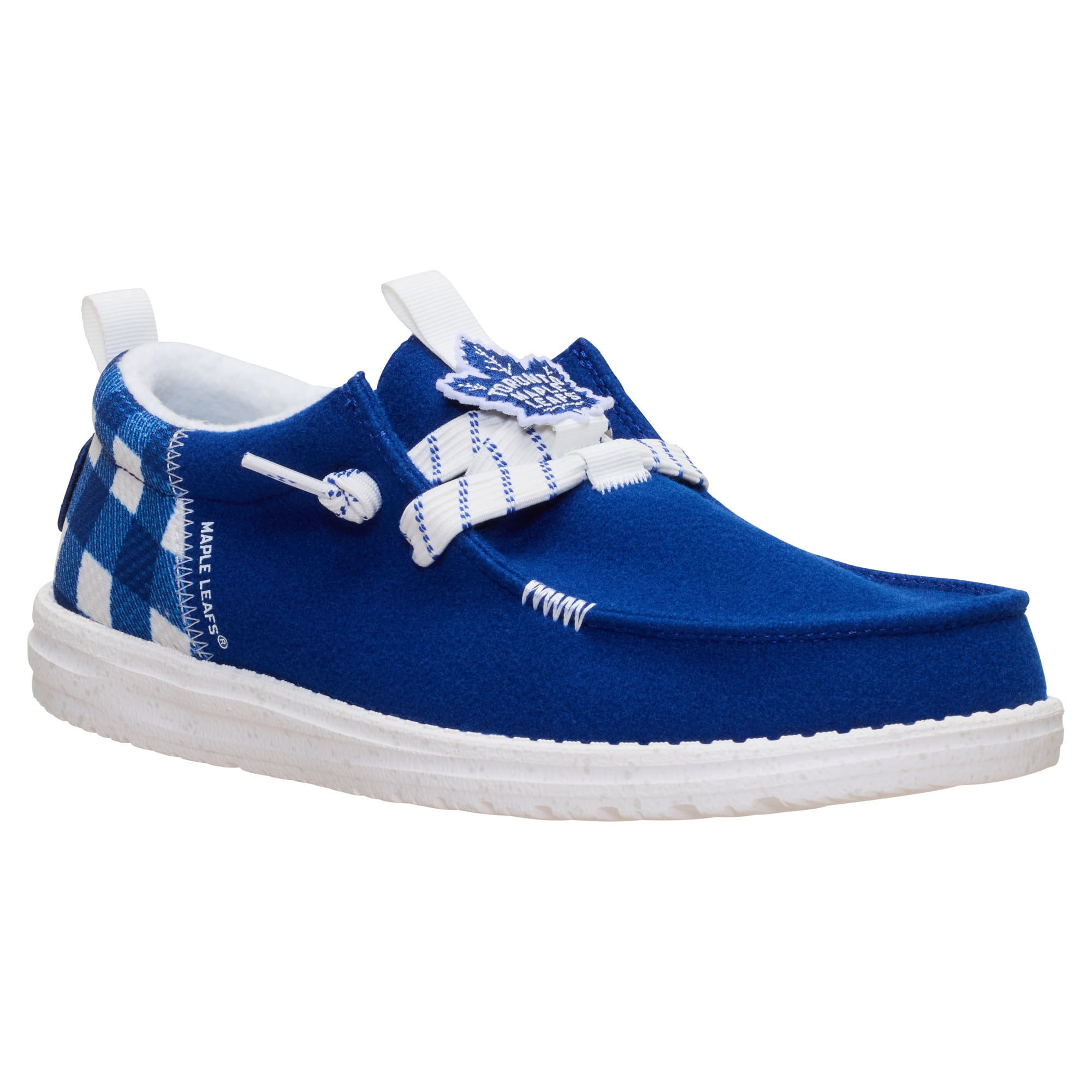 Chaussures décontractées à enfiler pour hommes Hey Dude Blue Toronto Maple Leafs Wally Funk