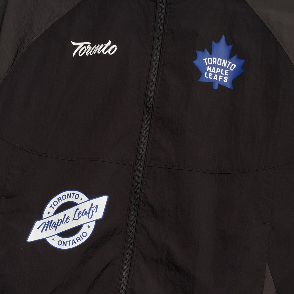 Men's Toronto Maple Leafs lululemon Black Nylon Track Jacket