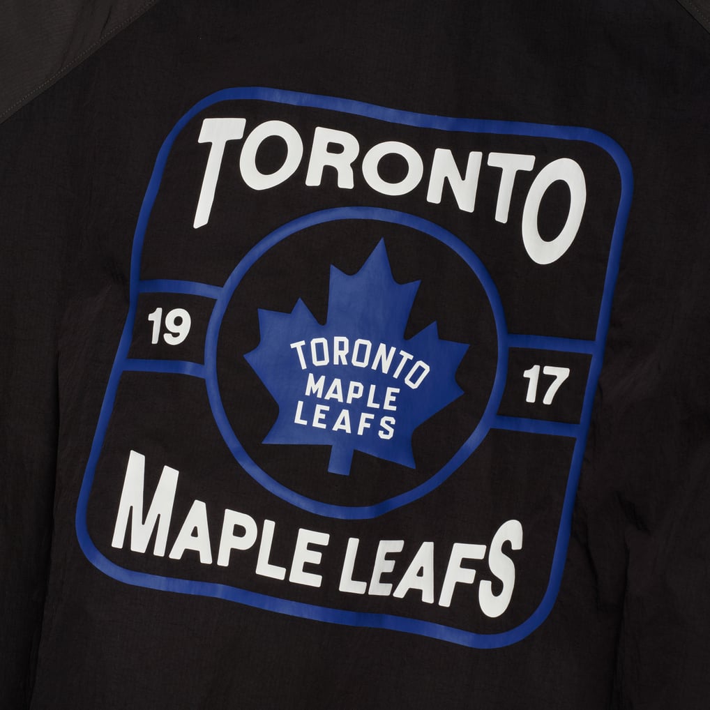 Men's Toronto Maple Leafs lululemon Black Nylon Track Jacket