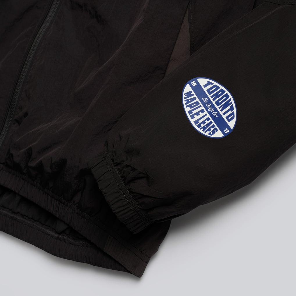 Men's Toronto Maple Leafs lululemon Black Nylon Track Jacket