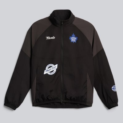 Men's Toronto Maple Leafs lululemon Black Nylon Track Jacket