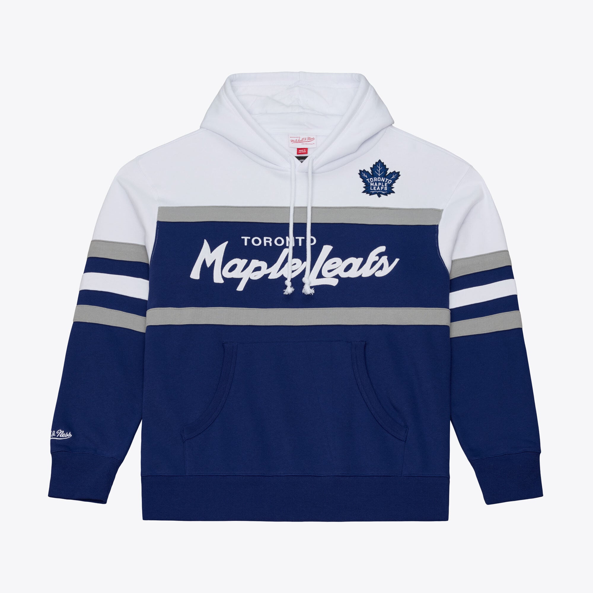 Men's Mitchell & Ness Navy Toronto Maple Leafs Head Coach Hoodie