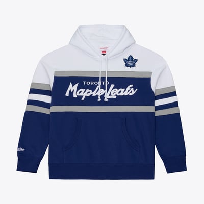 Toronto Maple Leafs Mitchell & Ness Head Coach Hoodie - Navy
