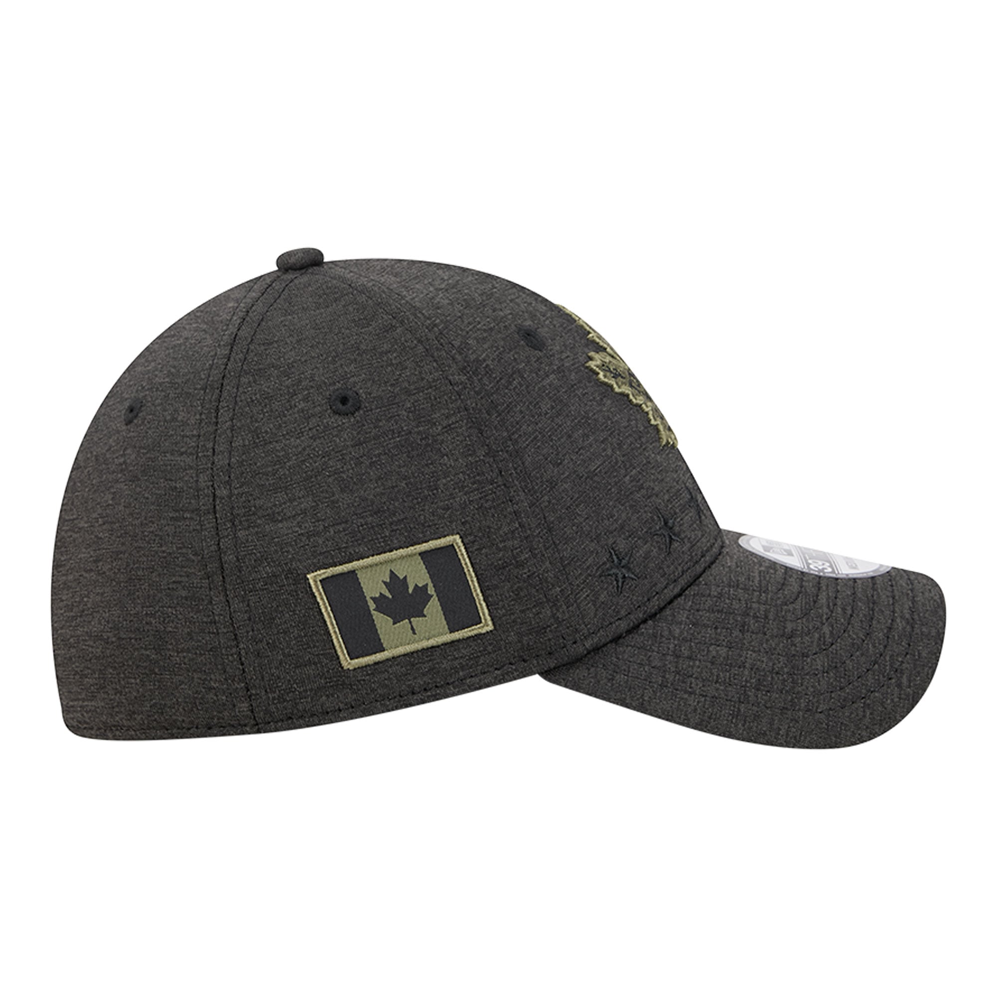 Casquette extensible New Era Stealth Mode Flex 39Thirty noire pour homme, Toronto Maple Leafs