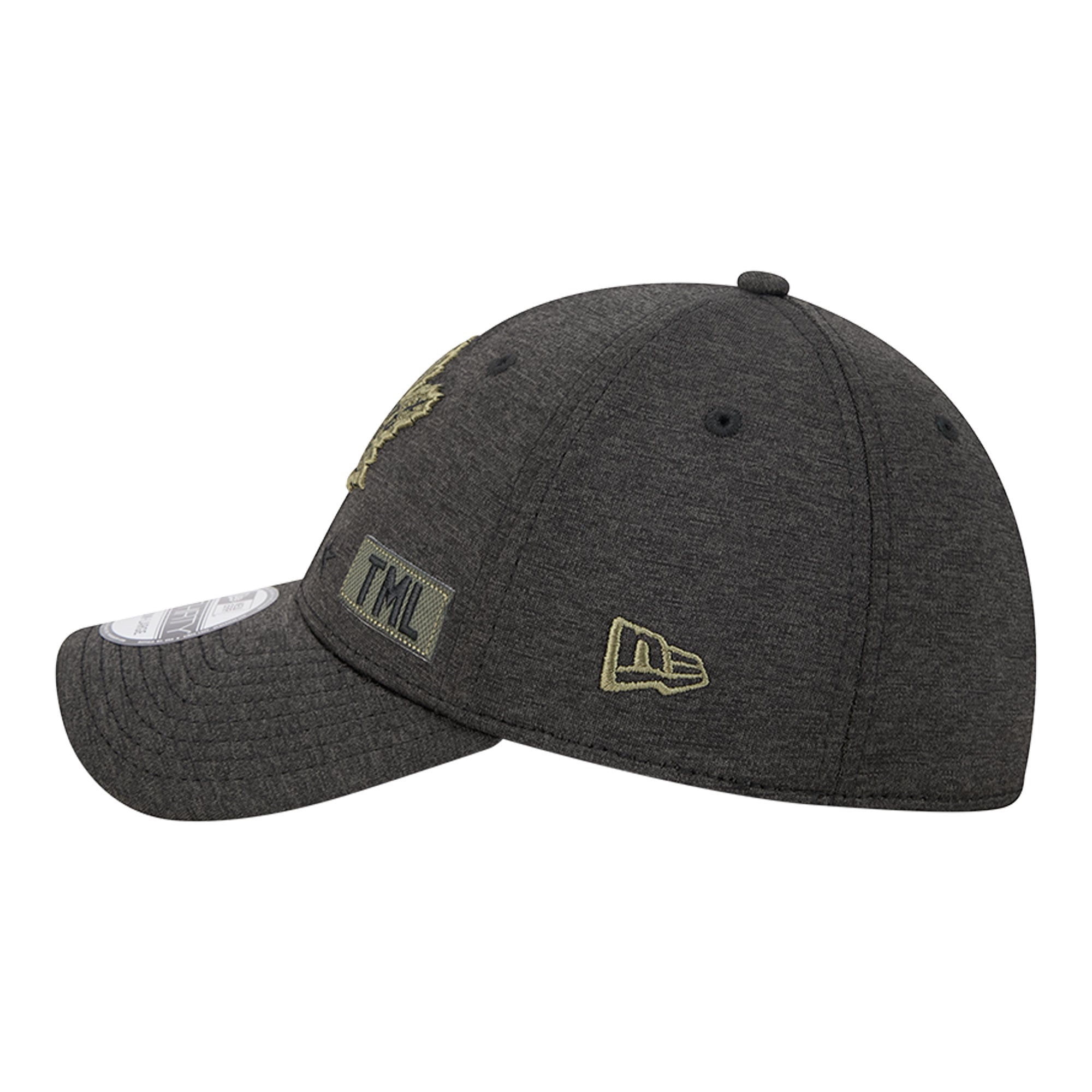 Casquette extensible New Era Stealth Mode Flex 39Thirty noire pour homme, Toronto Maple Leafs