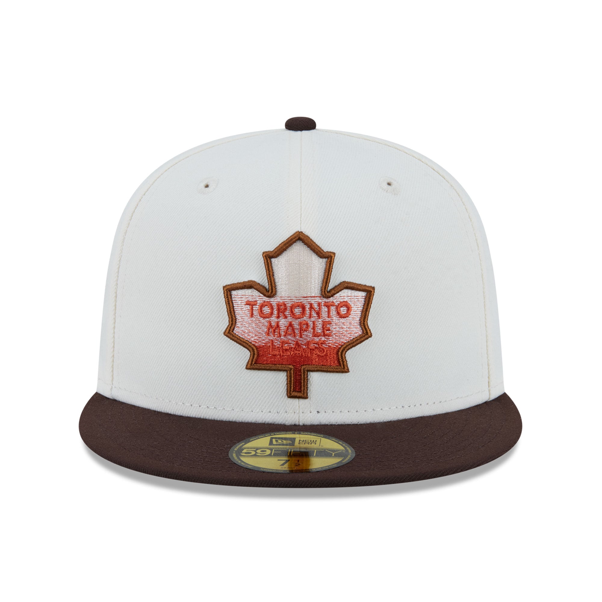 Men's New Era Cream Toronto Maple Leafs Pumpkin Spice 59FIFTY Fitted Hat