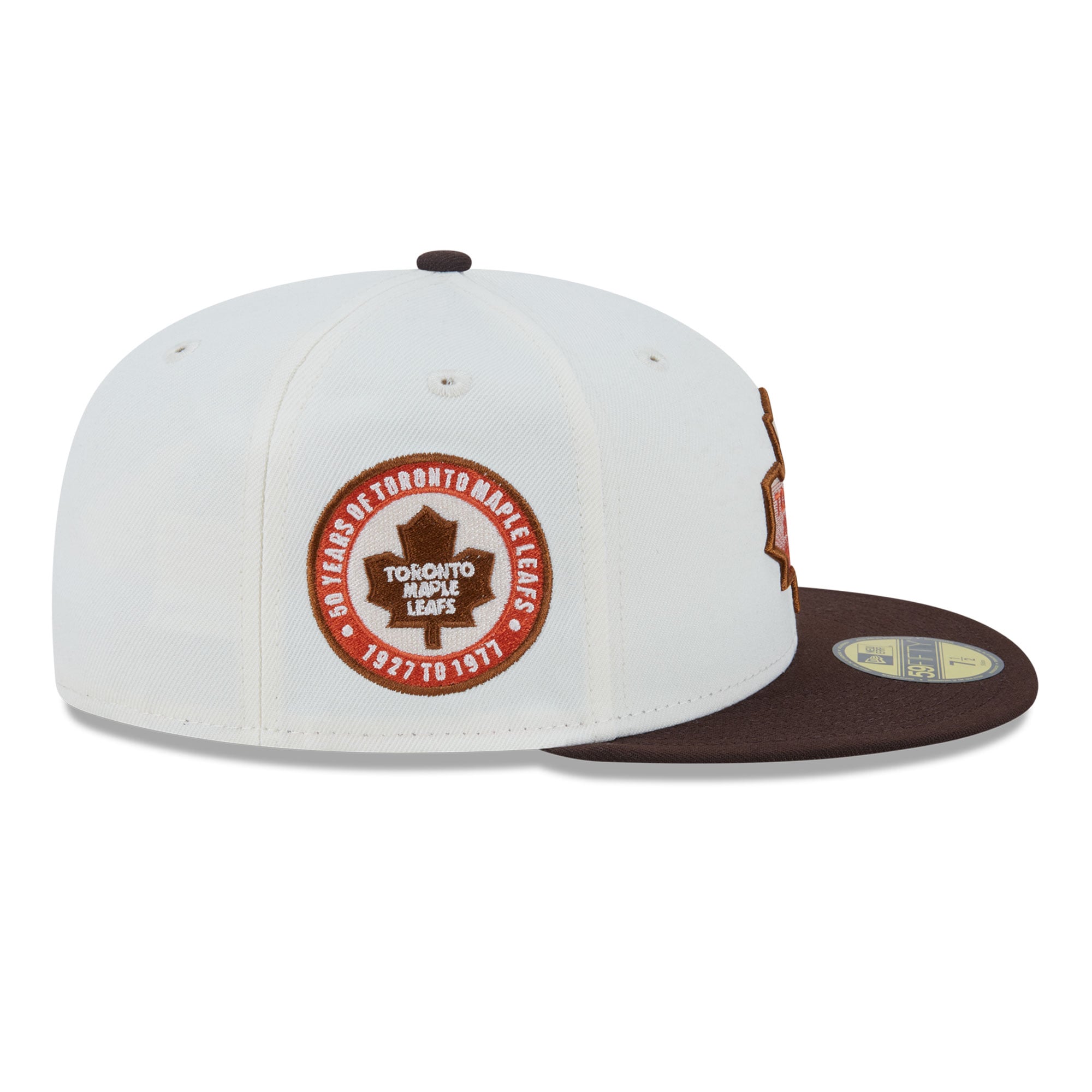Men's New Era Cream Toronto Maple Leafs Pumpkin Spice 59FIFTY Fitted Hat