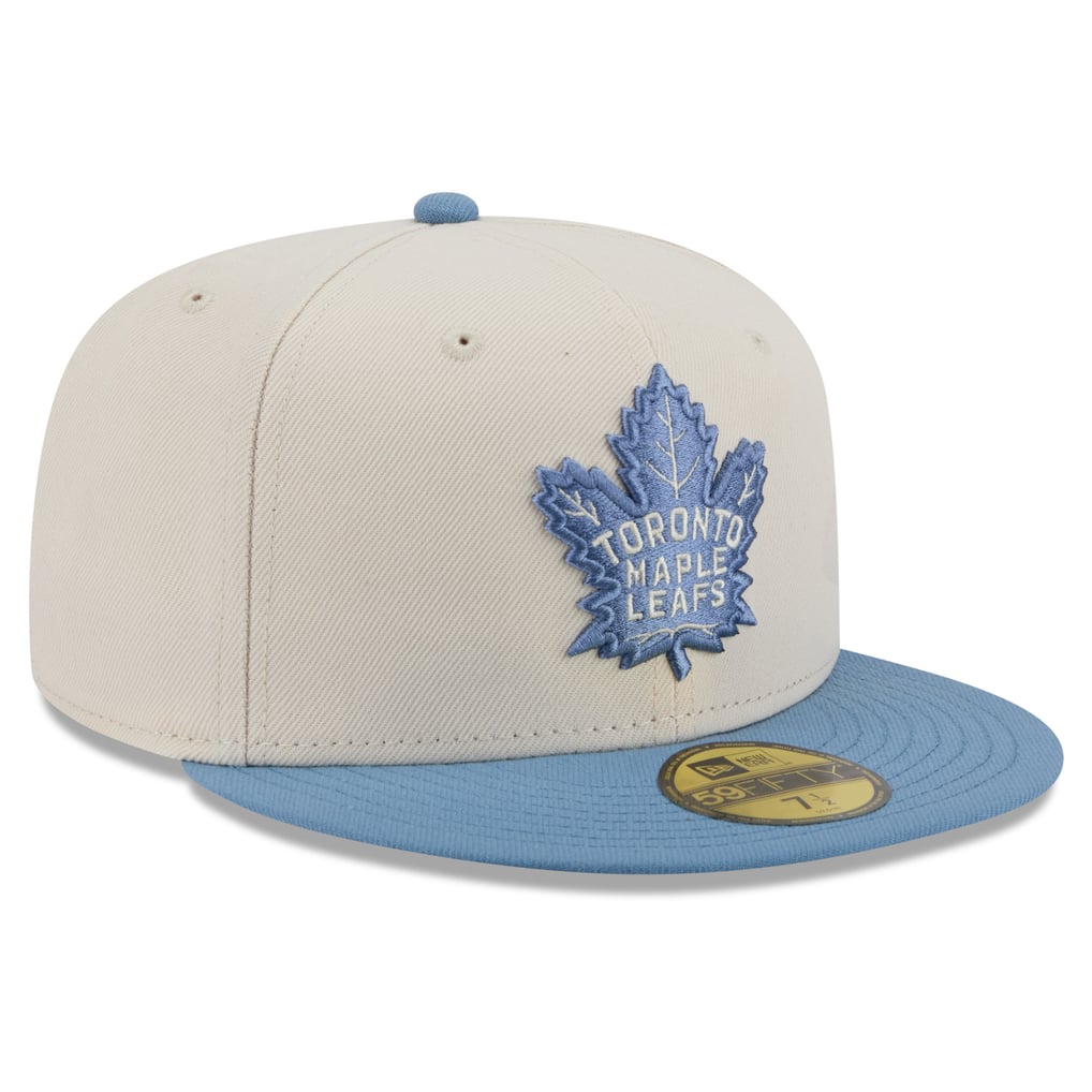 Men's New Era Cream/Light Blue Toronto Maple Leafs Color Pack 59FIFTY ...