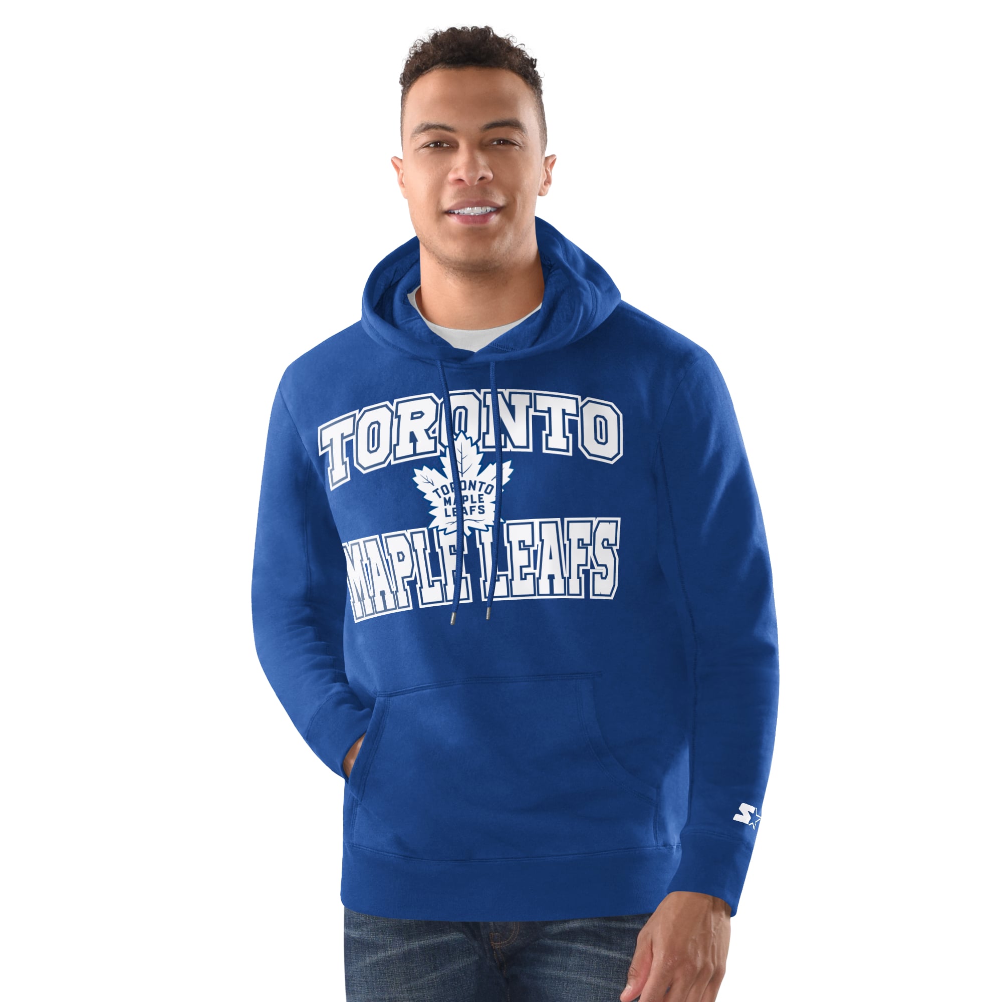 Men's Starter Blue Toronto Maple Leafs Two-Pack Hoodie & Knit Hat Set