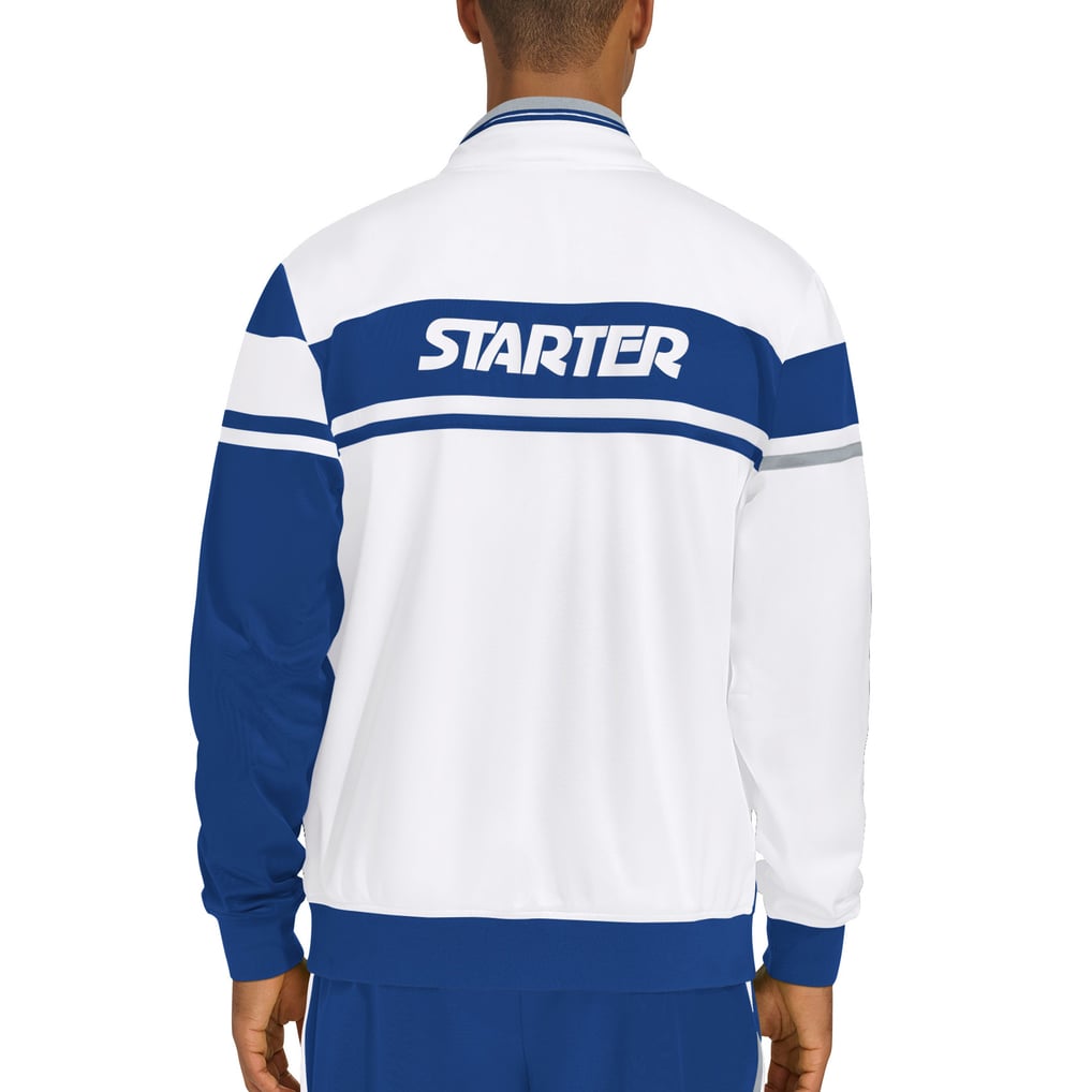 Toronto Maple Leafs Starter Jordan Pique Full-Zip Track Jacket - White
