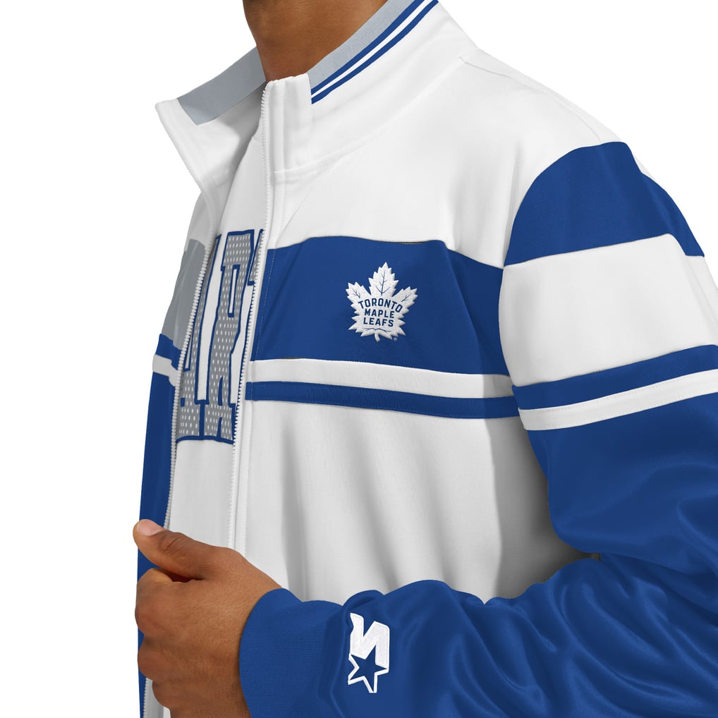 Toronto Maple Leafs Starter Jordan Pique Full-Zip Track Jacket - White