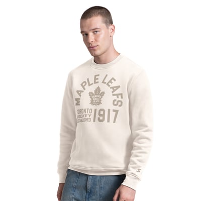 Toronto Maple Leafs Starter Post Game Sweatshirt - White