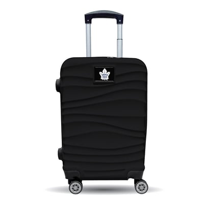 Toronto Maple Leafs MOJO Black Color Blitz Carry-On Hardcase Spinner Luggage
