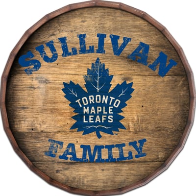Toronto Maple Leafs 24" Personalized Barrel Top