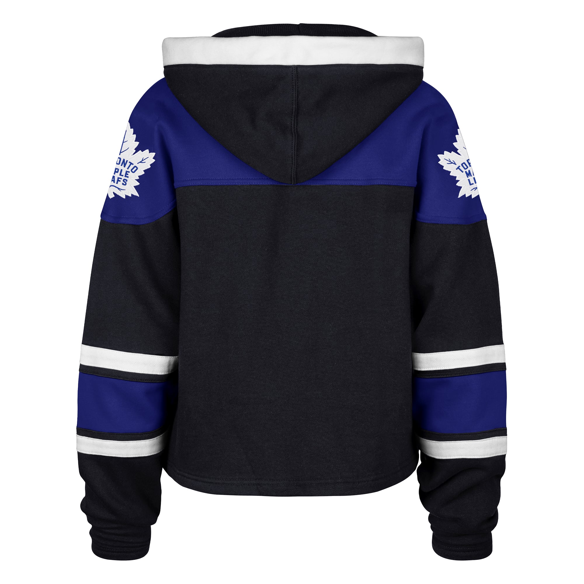 Sweat à capuche court bleu marine '47 Toronto Maple Leafs pour femme