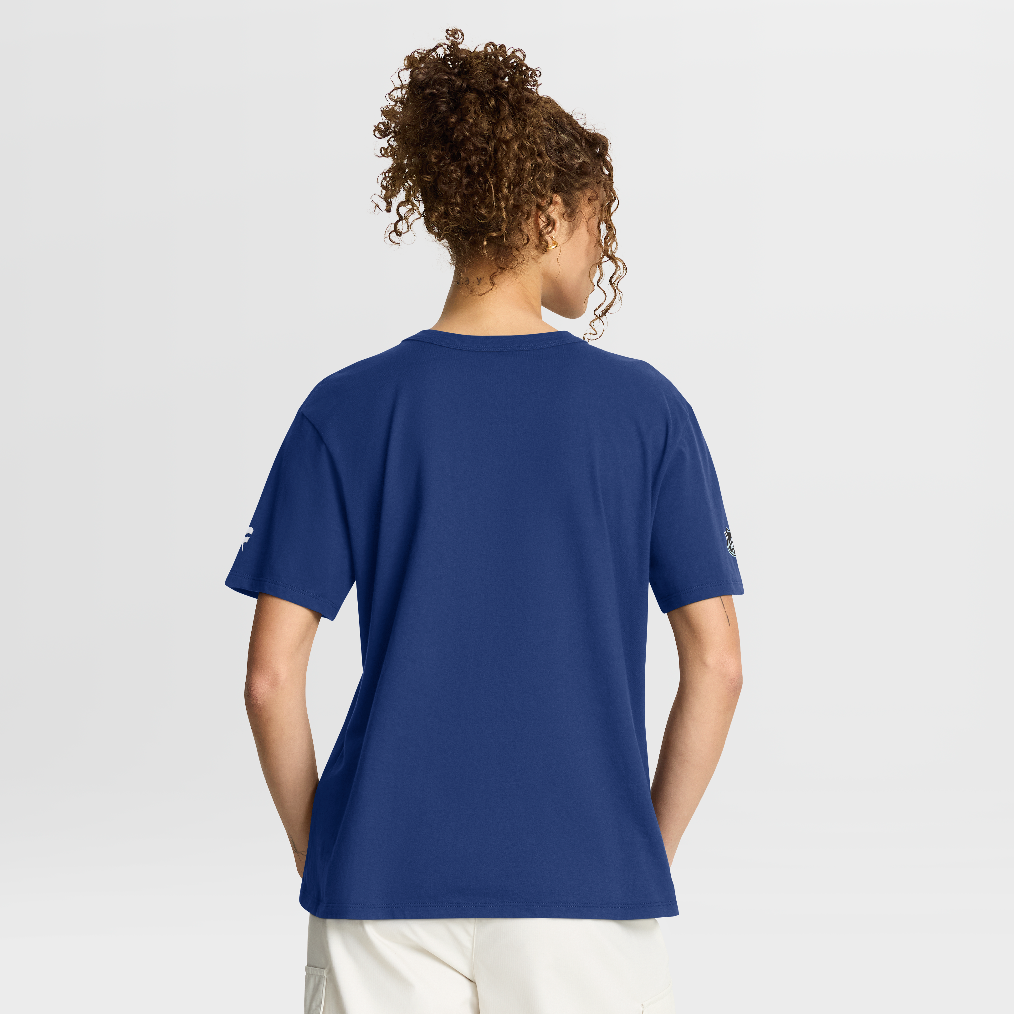 T-shirt bleu authentique pour femme Fanatics des Maple Leafs de Toronto