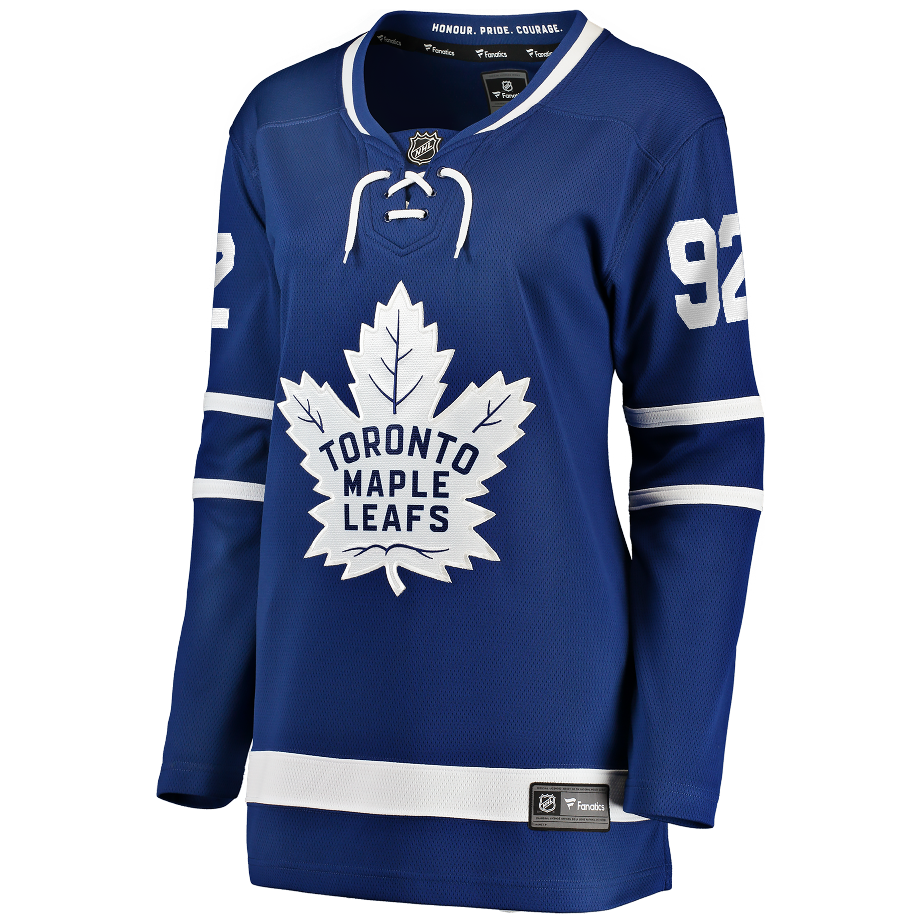 Maillot domicile Breakaway bleu Gavin McKenna des Maple Leafs de Toronto pour femmes (Fanatics)