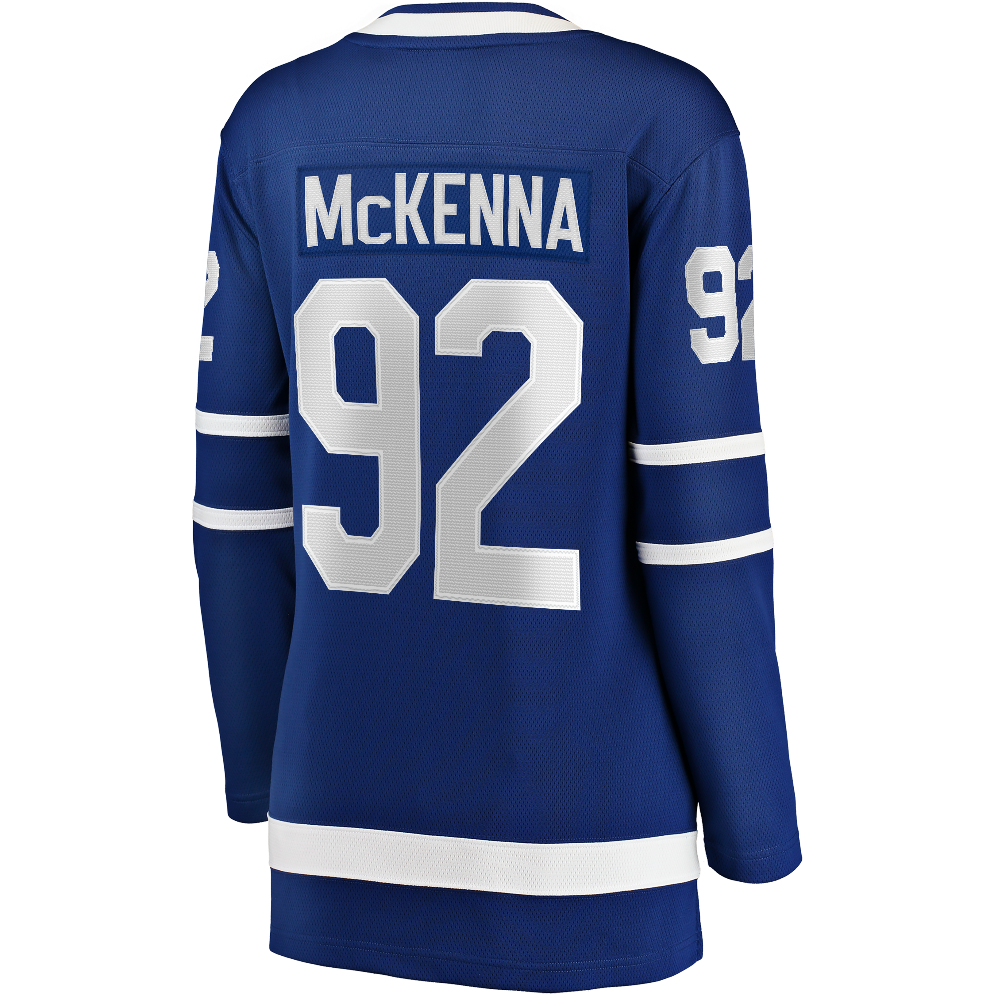 Maillot domicile Breakaway bleu Gavin McKenna des Maple Leafs de Toronto pour femmes (Fanatics)