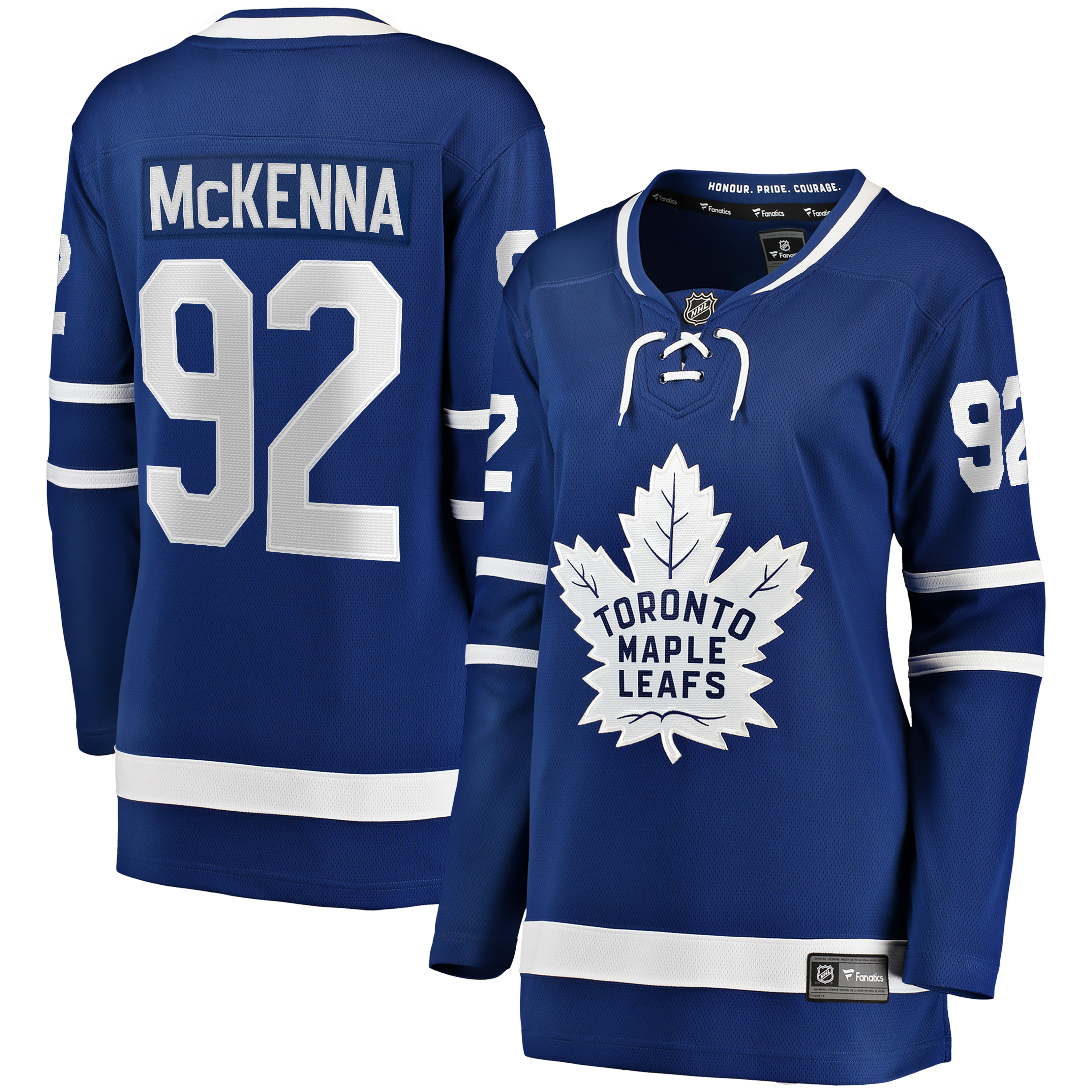 Women's Fanatics Gavin McKenna Blue Toronto Maple Leafs Home Breakaway Jersey
