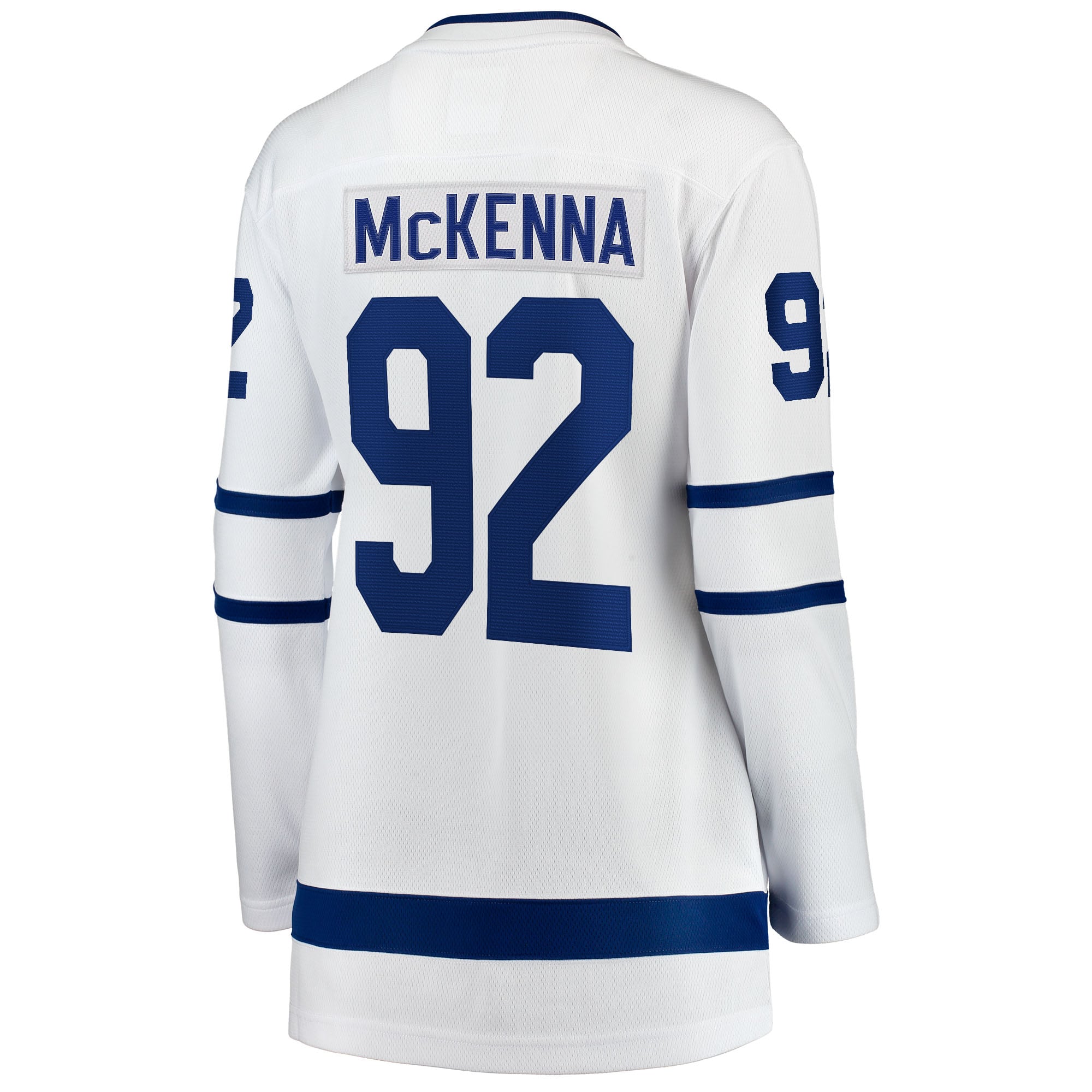 Women's Fanatics Gavin McKenna White Toronto Maple Leafs Away Breakaway Jersey