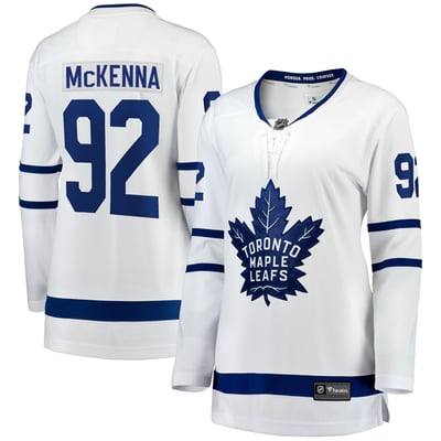 Gavin McKenna Toronto Maple Leafs Fanatics Women's Away Breakaway Jersey - White