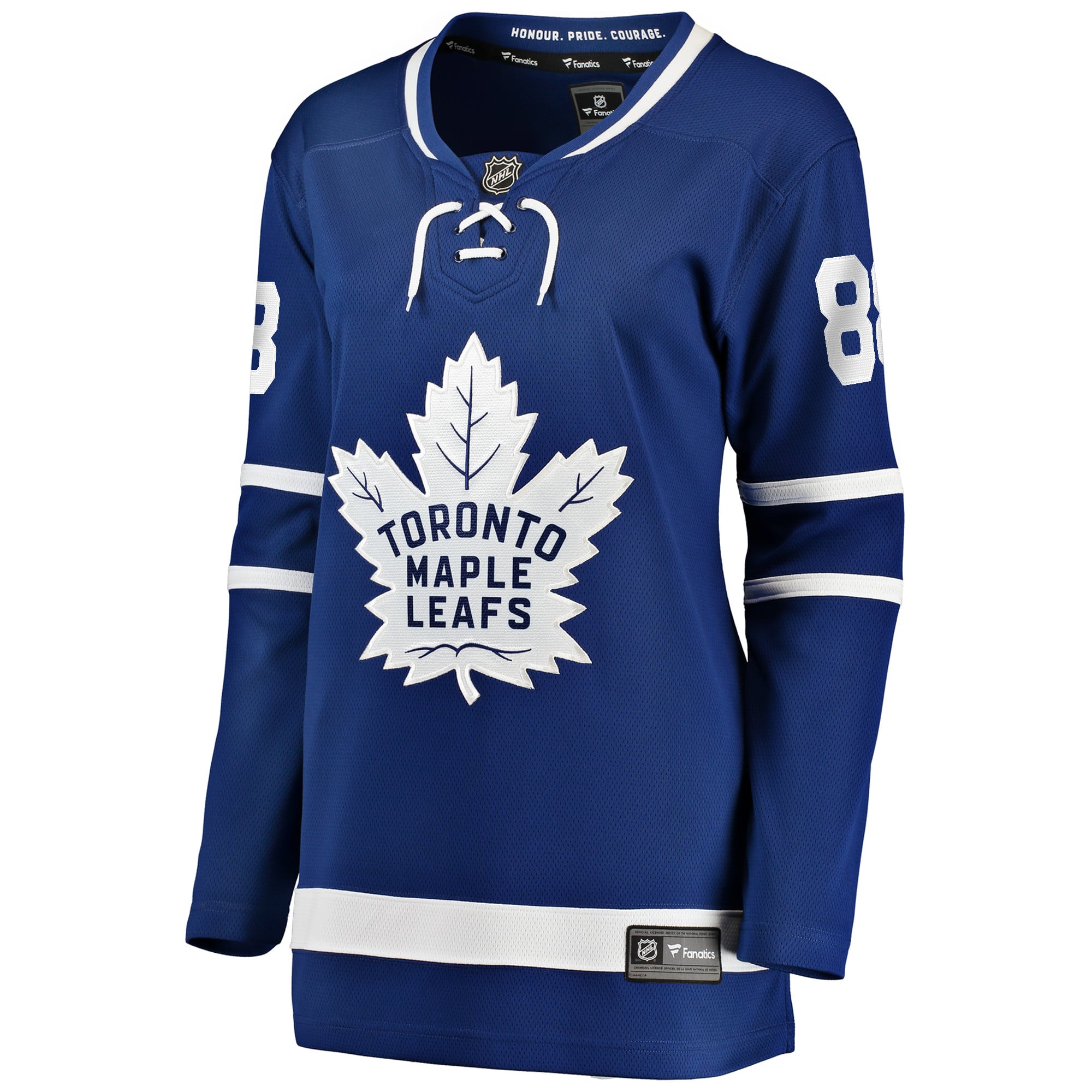 Maillot domicile bleu des Maple Leafs de Toronto pour femmes, modèle Breakaway William Nylander (Fanatics).
