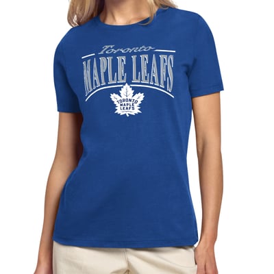 Toronto Maple Leafs Starter Women's Arch Stripe T-Shirt - Royal