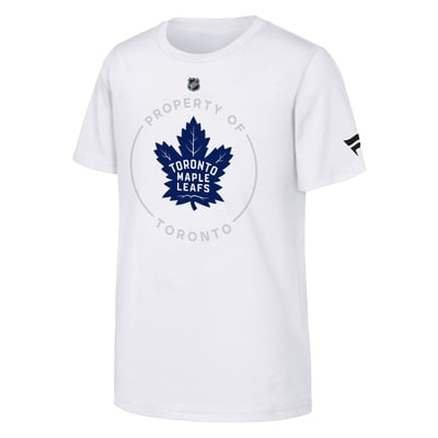 Youth Toronto Maple Leafs  Fanatics White Authentic Pro Property Of T-Shirt