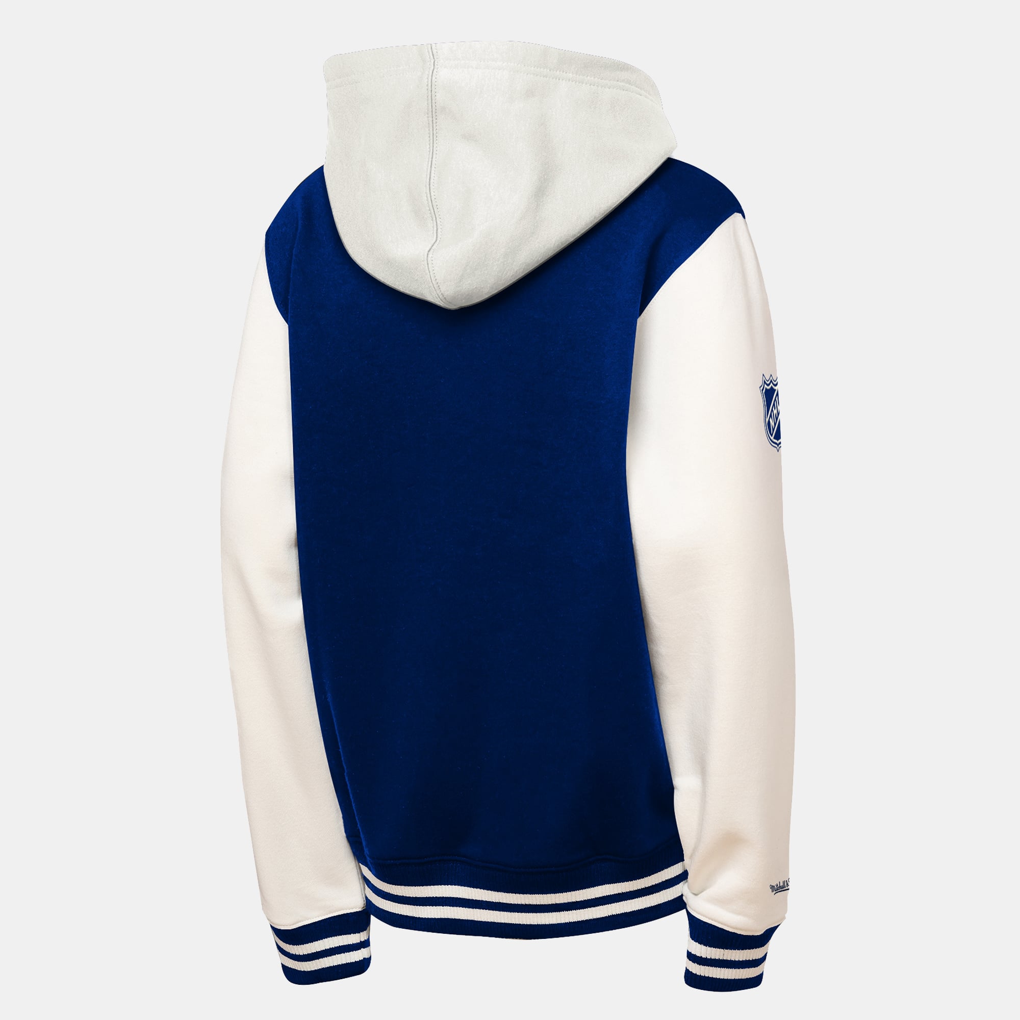 Veste polaire Mitchell & Ness Courtside bleue pour enfant des Maple Leafs de Toronto
