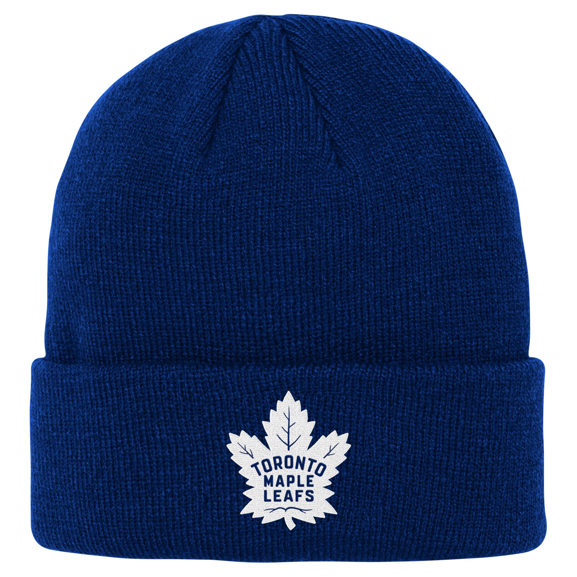 Bonnet en tricot à revers essentiel Toronto Maple Leafs 2.0 bleu Youth Outerstuff